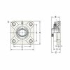 Ami Bearings SINGLE ROW BALL BEARING - 1-1/2 STAINLESS SET SCREW WHITE 4-BOLT FLANGE MUCFPL208-24W